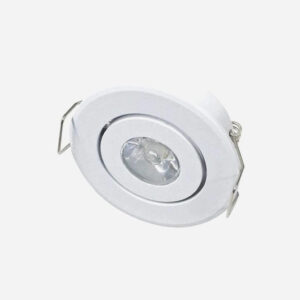 2" MINI LED PUK LIGHT 2W, 180LMN, 5000K COOL WHITE, GIMBAL, WHITE