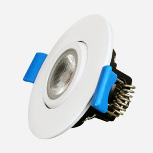 2" MINI LED PUK LIGHT 2W, 180LMN, 5000K COOL WHITE, GIMBAL, WHITE