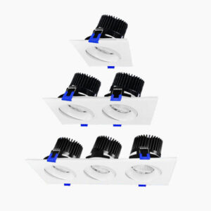 3.5" Multi-Head Recessed Light - 1,2 & 3 Heads
