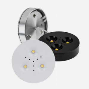 12V  3x1 Surface Mounted LED Puck light- (2-5/8")  LED Under Cabinet Light JC-CGD-1301-3X1